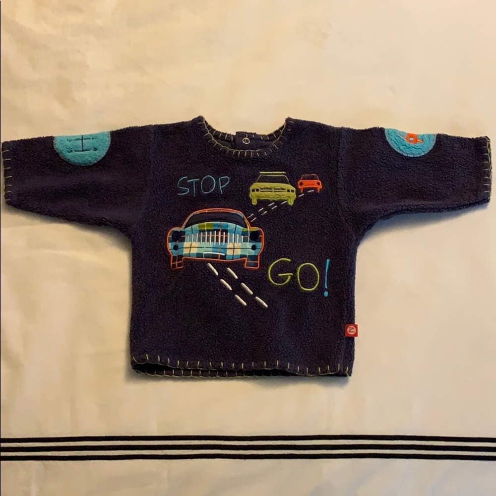 Zutano Car Pullover - Sz: 6m